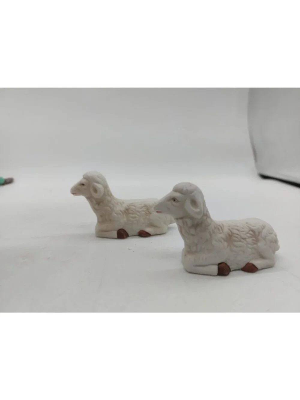 Christmas Nativity Shepard With Lamb Ceramic Replacement Figurines
